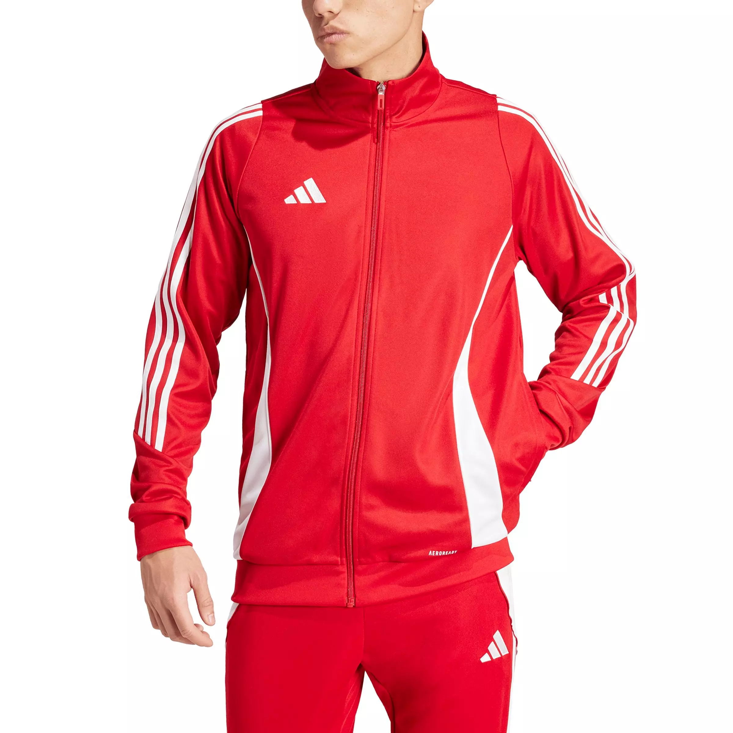 Adidas men's tiro metallic track online jacket